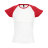 Футболка женская MILKY 150 (красный, белый)